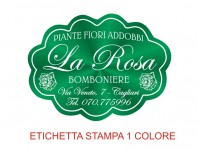 Etichette adesive per fioristi, fiorai e vivaisti (mm 49X36)  (cod.4G)